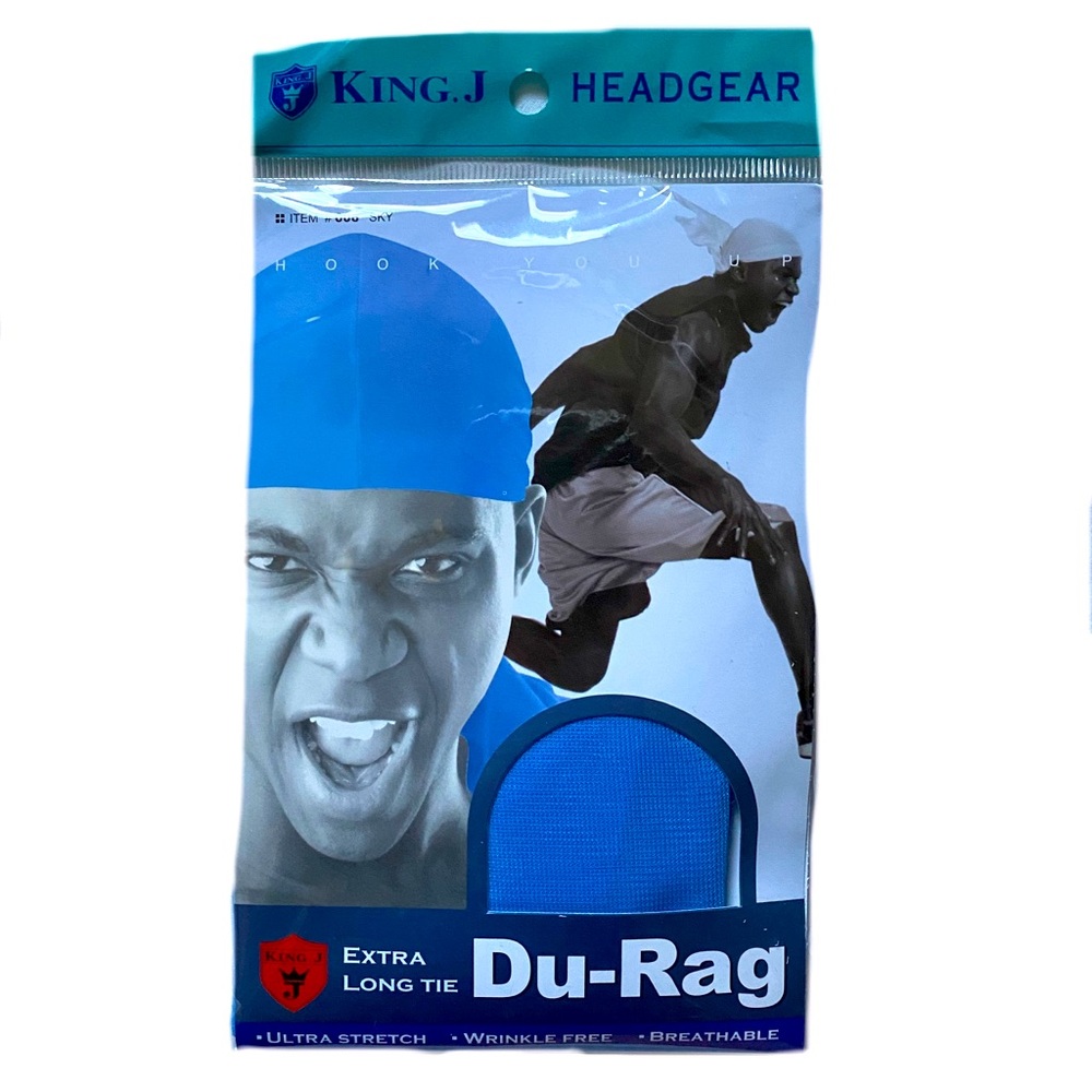 Extra Long Tie-Down Durag Sky Blue